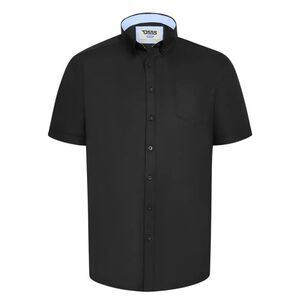 Duke Mens James D555 Oxford Kingsize Tall Shirt / Black